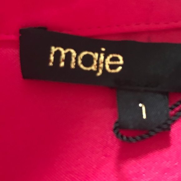Maje Hot Pink Button Down Shirt (NWT) - Picture 10 of 14